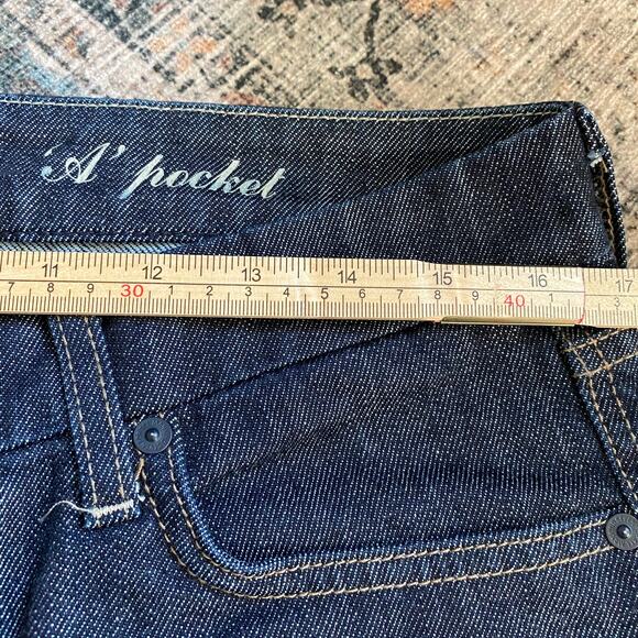7 for all Mankind "A Pocket" Jeans Y2K embellished Pockets Low Rise 31 - Picture 8 of 10